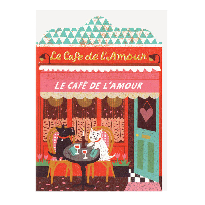 Love Cafe Shaped Card by The Printed Peanut — product view