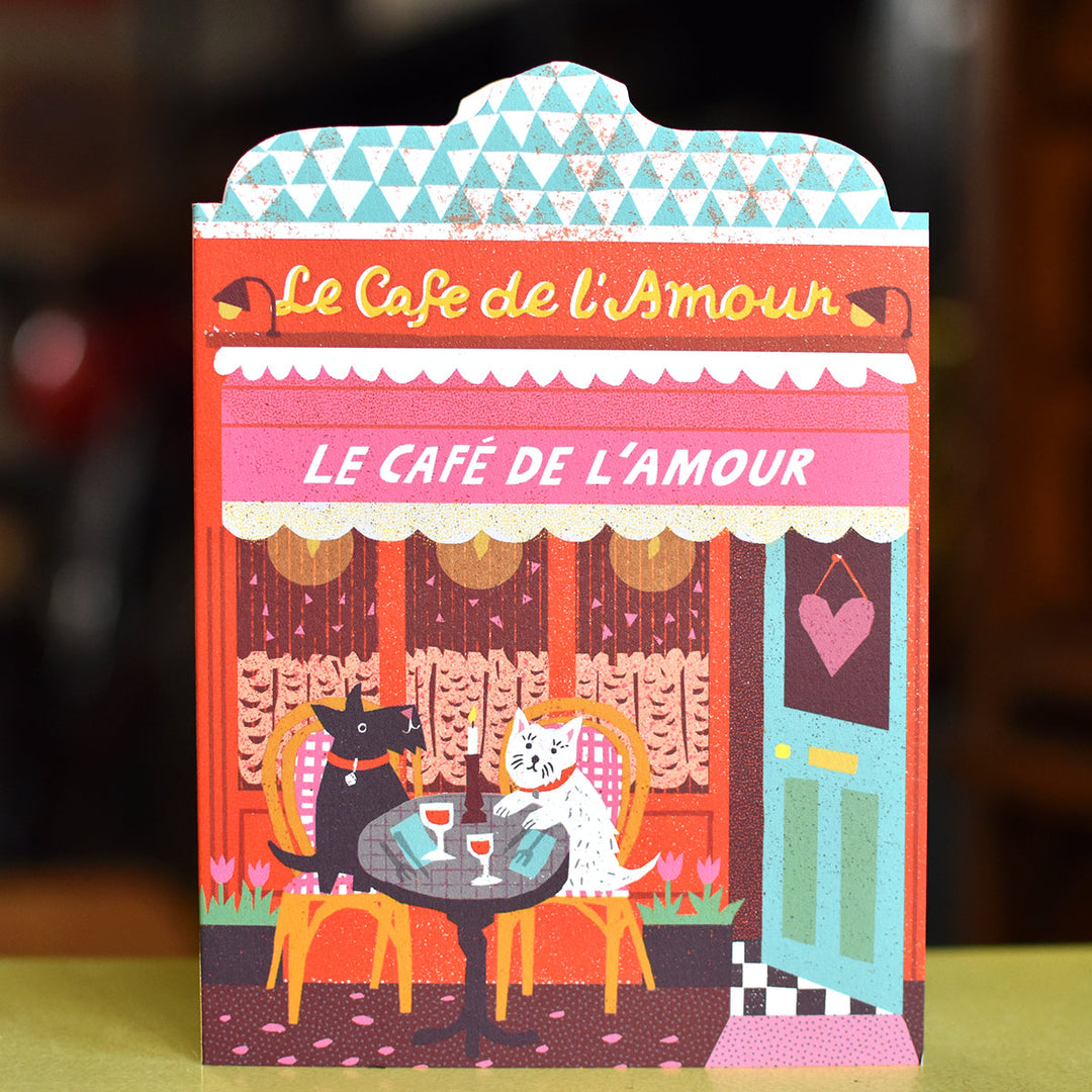 Love Cafe Shaped Card by The Printed Peanut — additional product and styling view