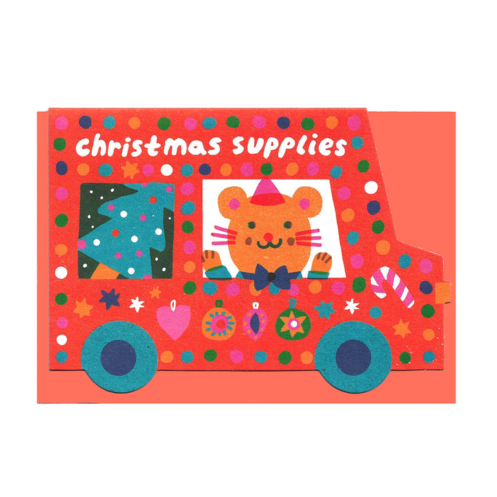Christmas Van Shaped Card by The Printed Peanut — additional product and styling view