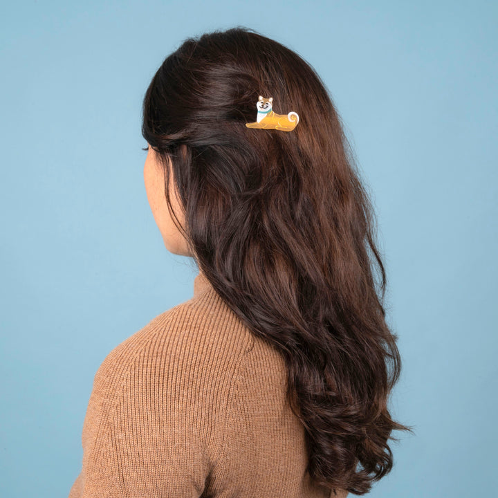Shiba Barrette by Coucou Suzette — detail or styling view