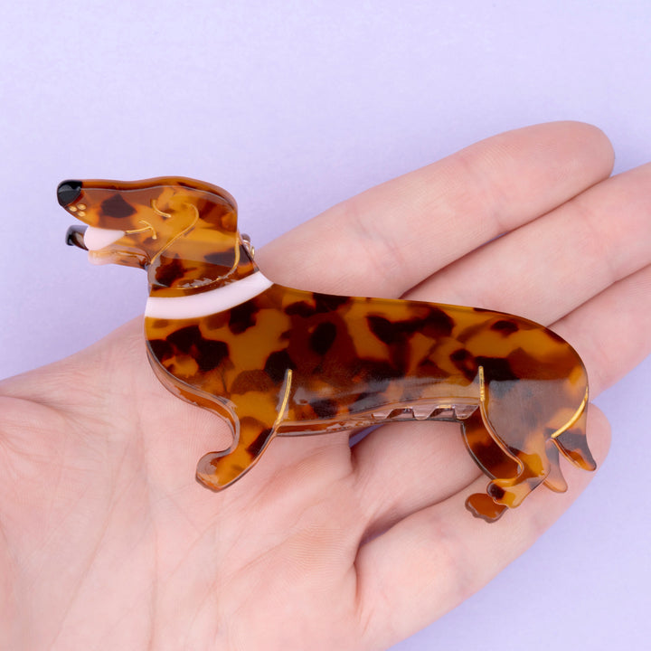 Dachshund Hair Claw by Coucou Suzette — detail or styling view