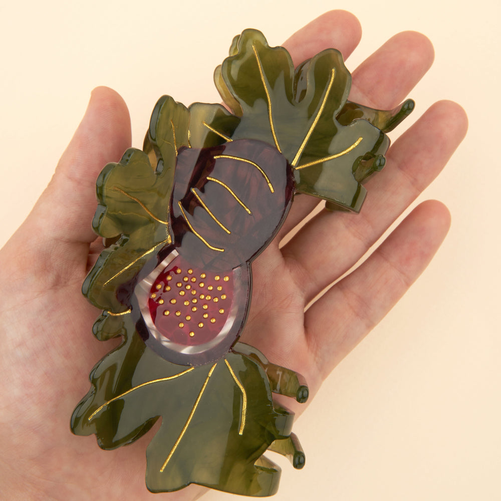 Fig Tree Hair Claw by Coucou Suzette — detail or styling view