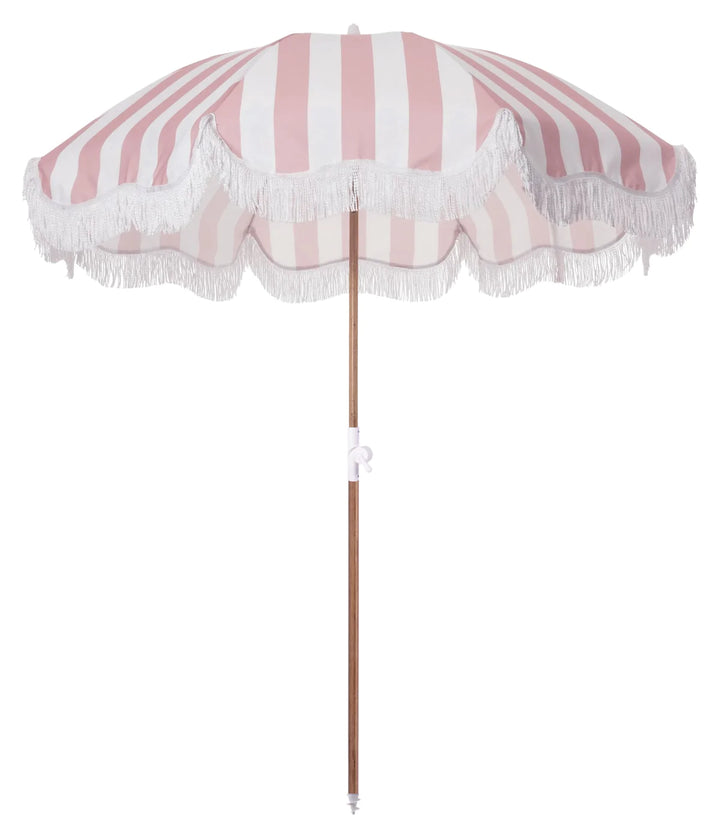 BUSINESS &amp; PLEASURE CO | BERLENGAS BEACH UMBRELLA |  PINK STRIPE