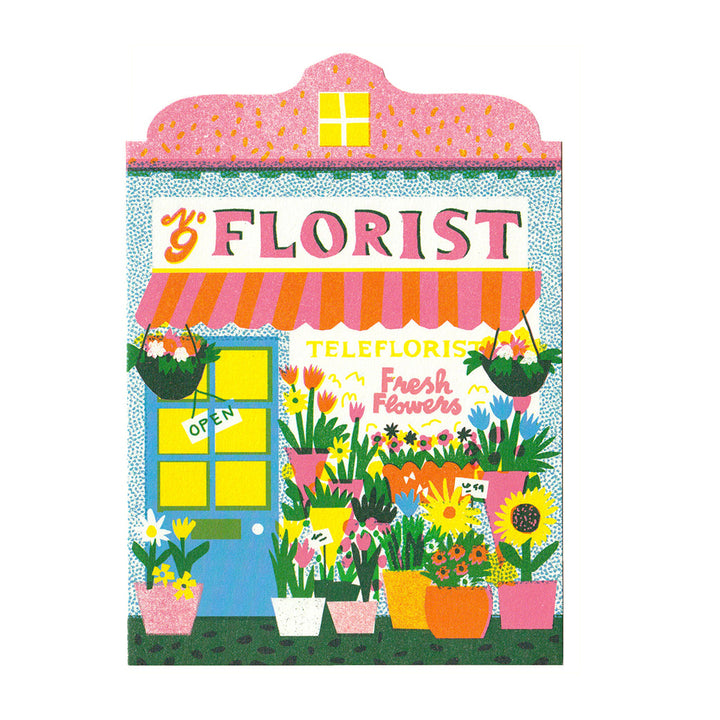 Florist Shop Shaped Card by The Printed Peanut — product view