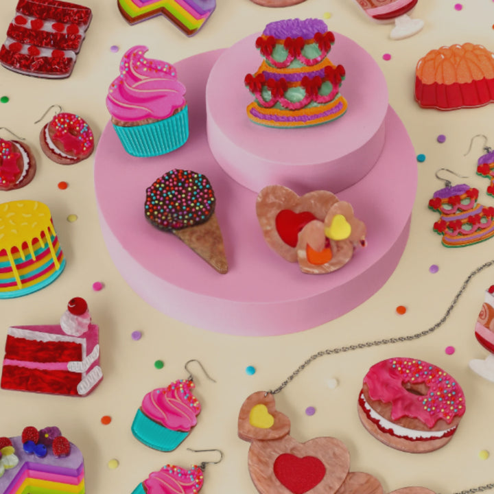 ERSTWILDER | BROOCHES | Iced Cupcake Brooch