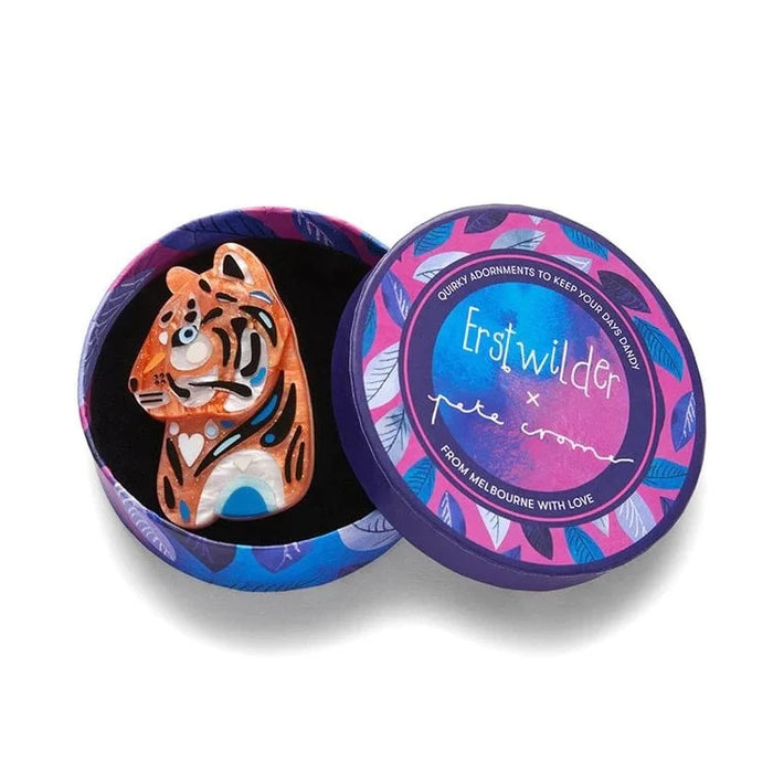 ERSTWILDER | BROOCHES | The Tranquil Tiger Brooch