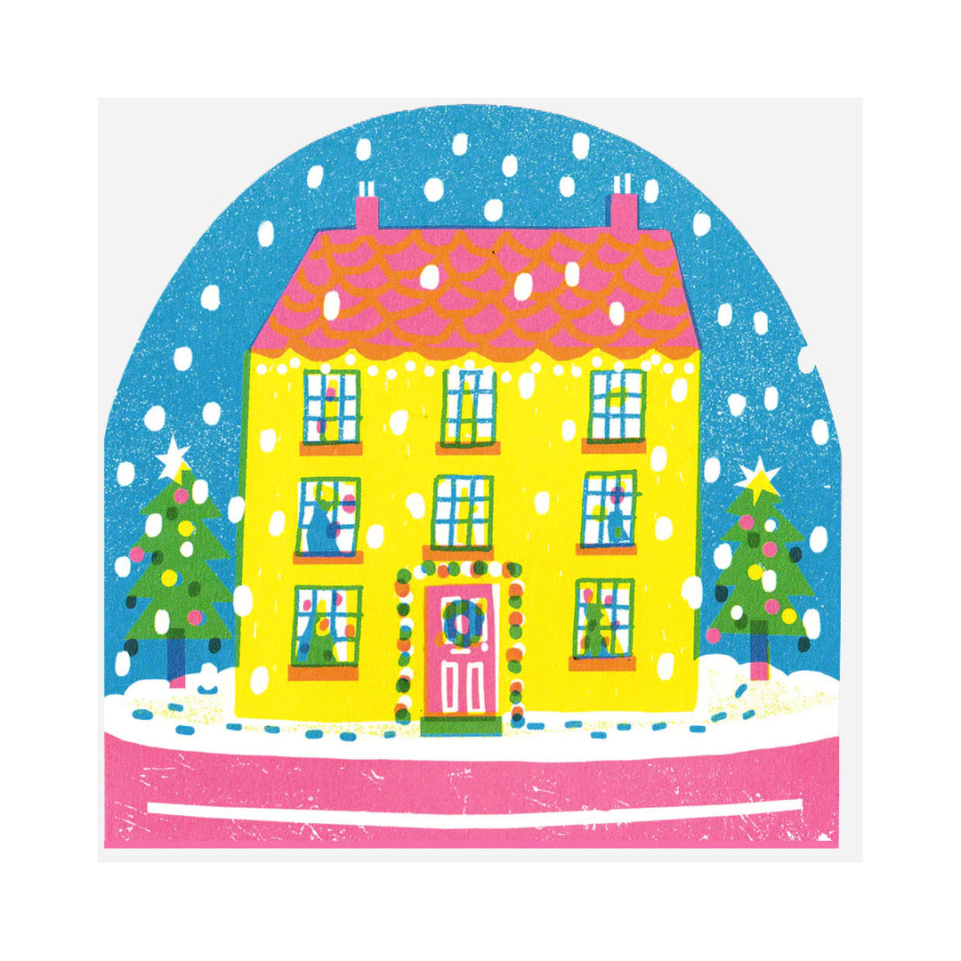 House Large Snowglobe Card by The Printed Peanut — product view