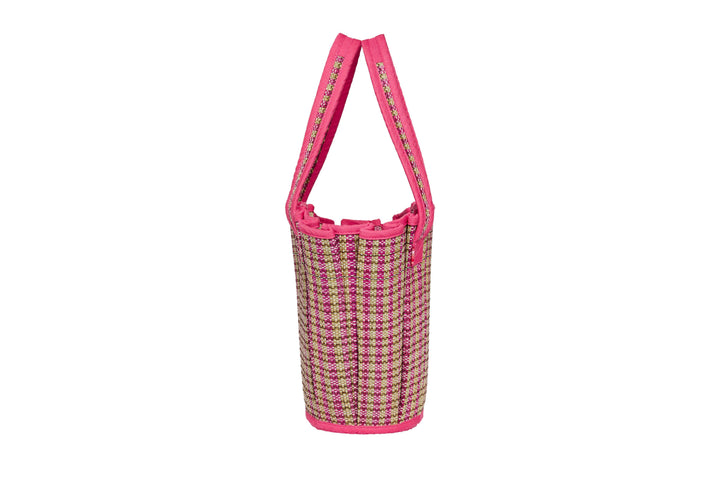 Camp Cove Mini Tropez Tote, narrow side profile and carry handles