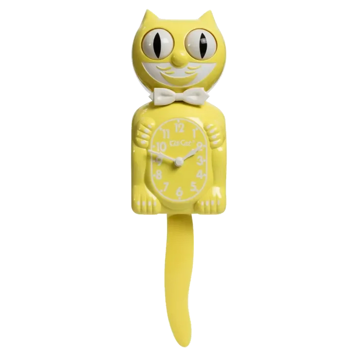 KIT-CAT KLOCKS | CLOCKS | Spring Daffodil Yellow Kit-Cat Klock