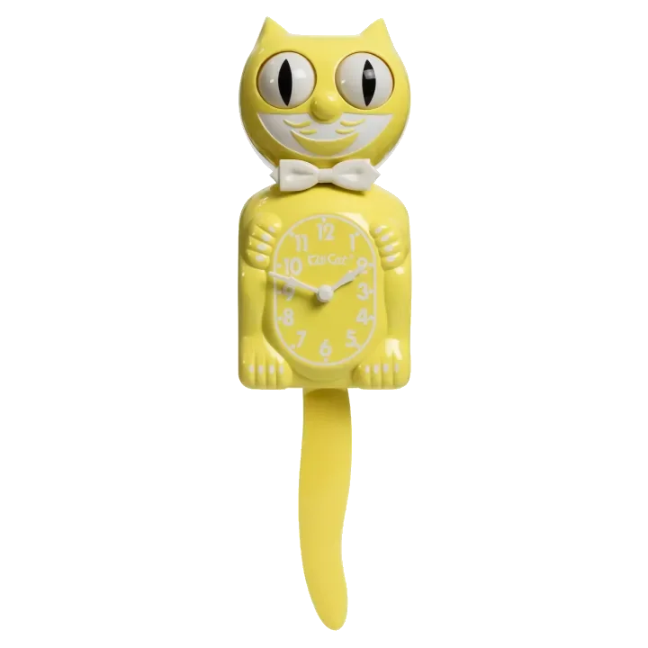 KIT-CAT KLOCKS | CLOCKS | Spring Daffodil Yellow Kit-Cat Klock