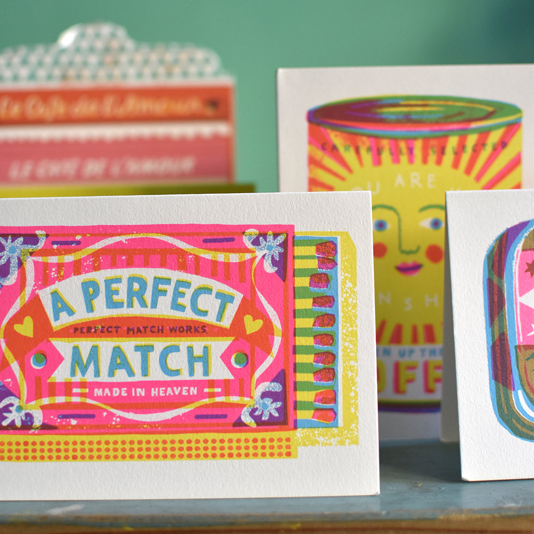 A Perfect Match A6 Card by The Printed Peanut — additional product and styling view