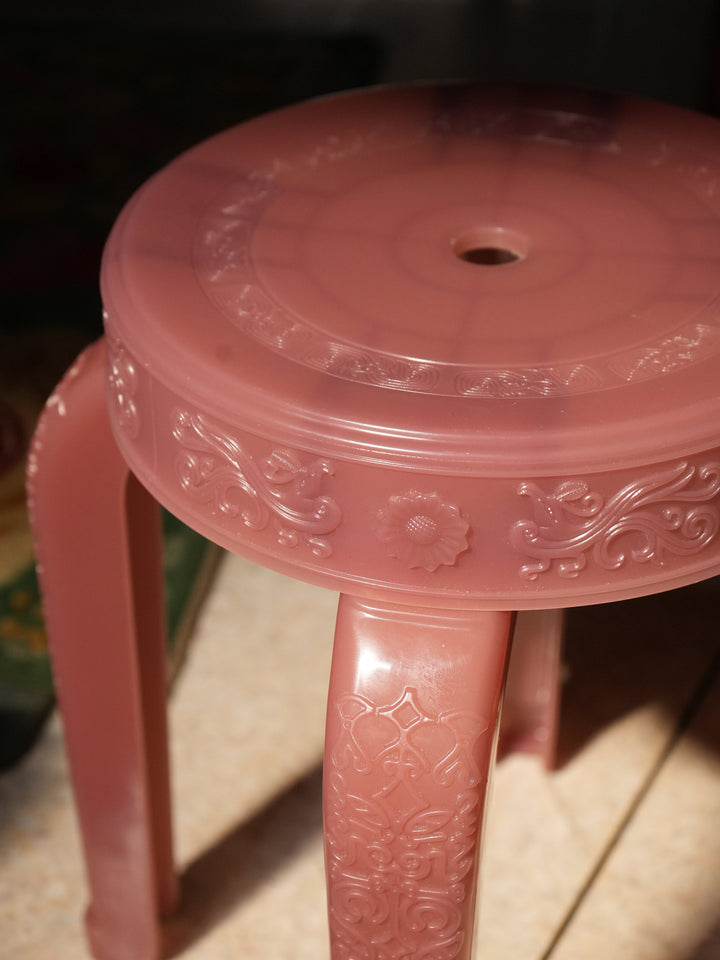 Gleabua Stool by Rumba Bor — detail and styling view