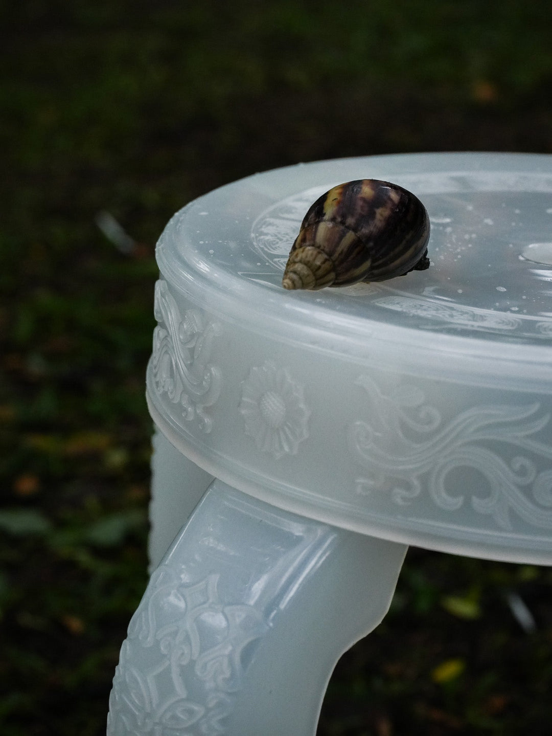 Sagu Stool by Rumba Bor — detail and styling view