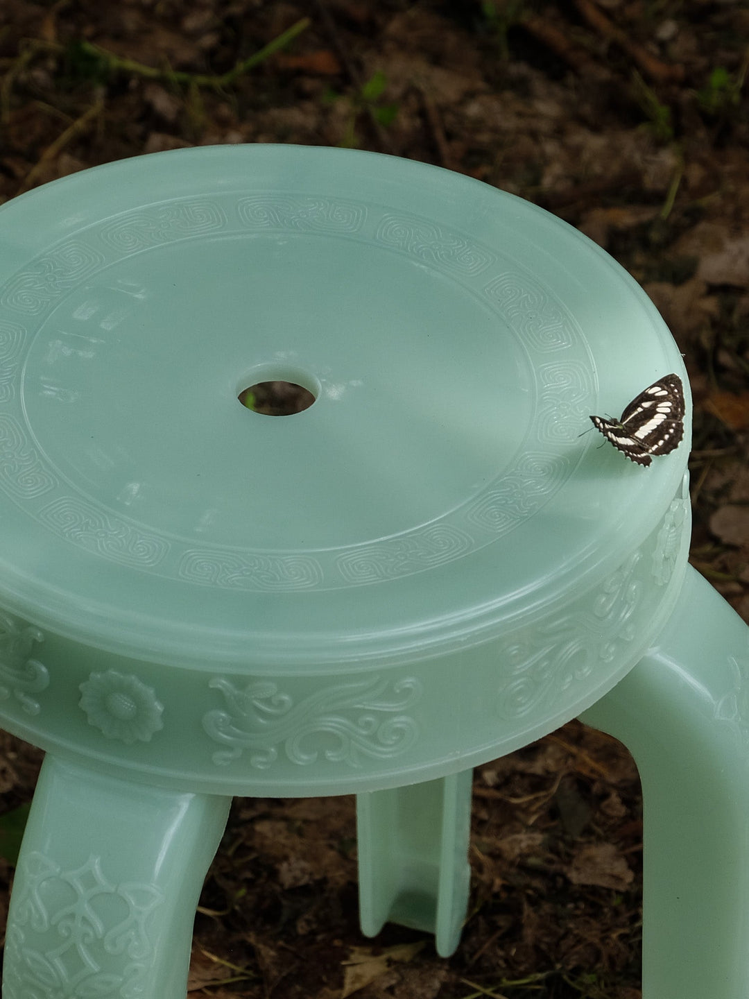 Krasue Stool by Rumba Bor — detail and styling view