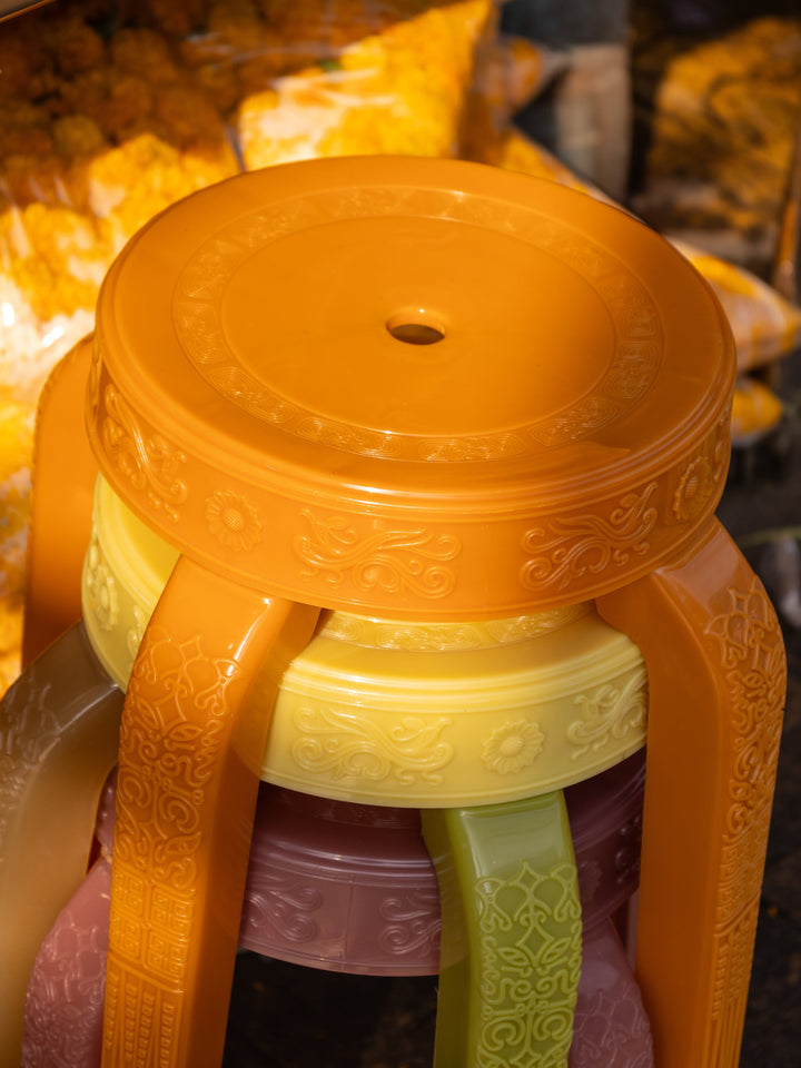 Jeeworn Stool by Rumba Bor — detail and styling view