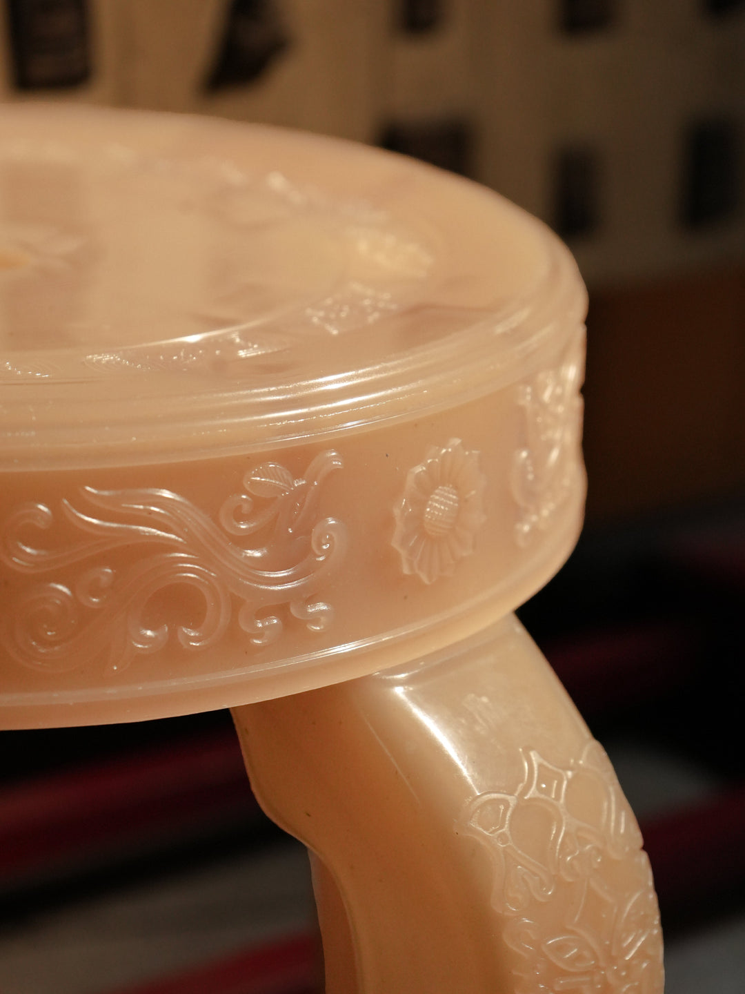 Chasi Stool by Rumba Bor — detail and styling view