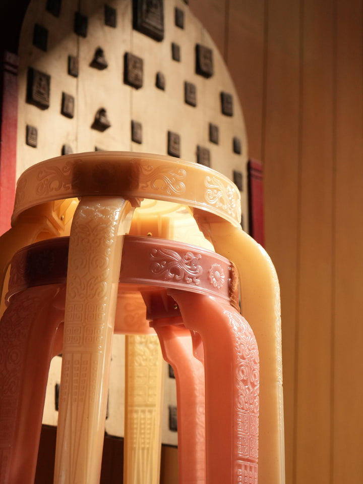 Chasi Stool by Rumba Bor — detail and styling view
