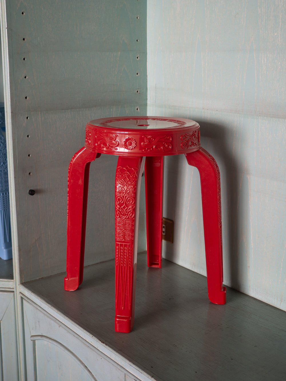 Jui Tui Shrine Stool by Rumba Bor — detail and styling view