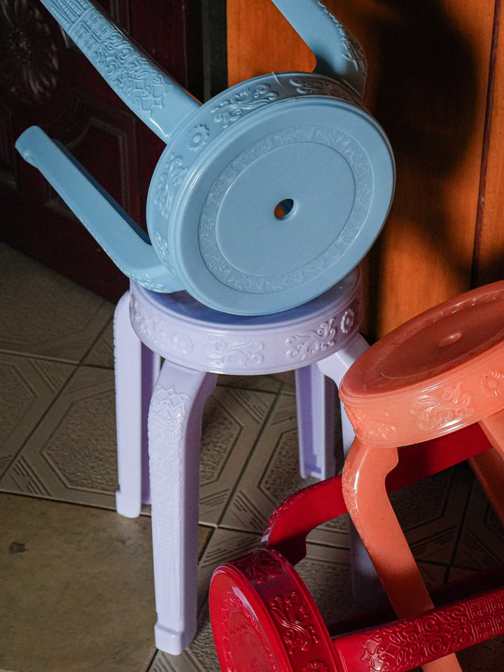 Aunchun Stool by Rumba Bor — detail and styling view