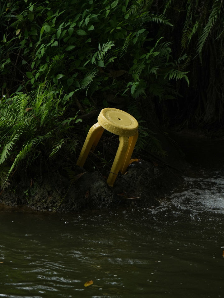 Kai Jiao Stool by Rumba Bor — detail and styling view