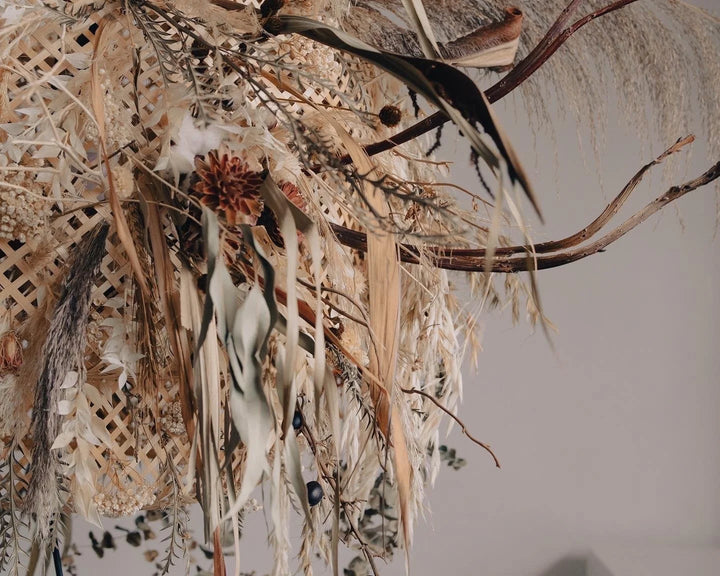 SSAW collection - Dried flower hanging lampshade