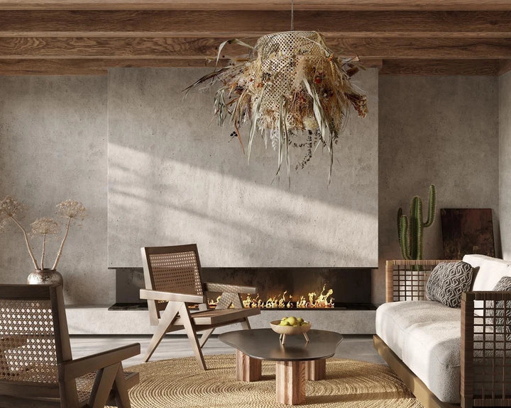 SSAW collection - Dried flower hanging lampshade