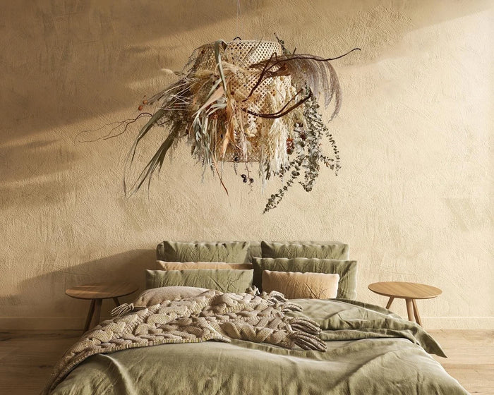 SSAW collection - Dried flower hanging lampshade