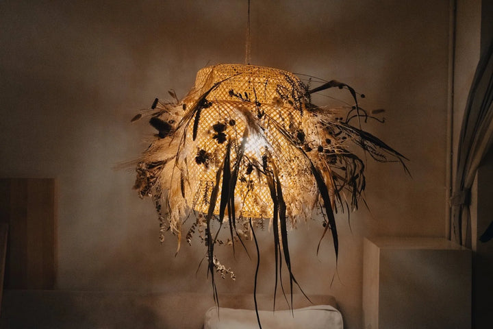 SSAW collection - Dried flower hanging lampshade