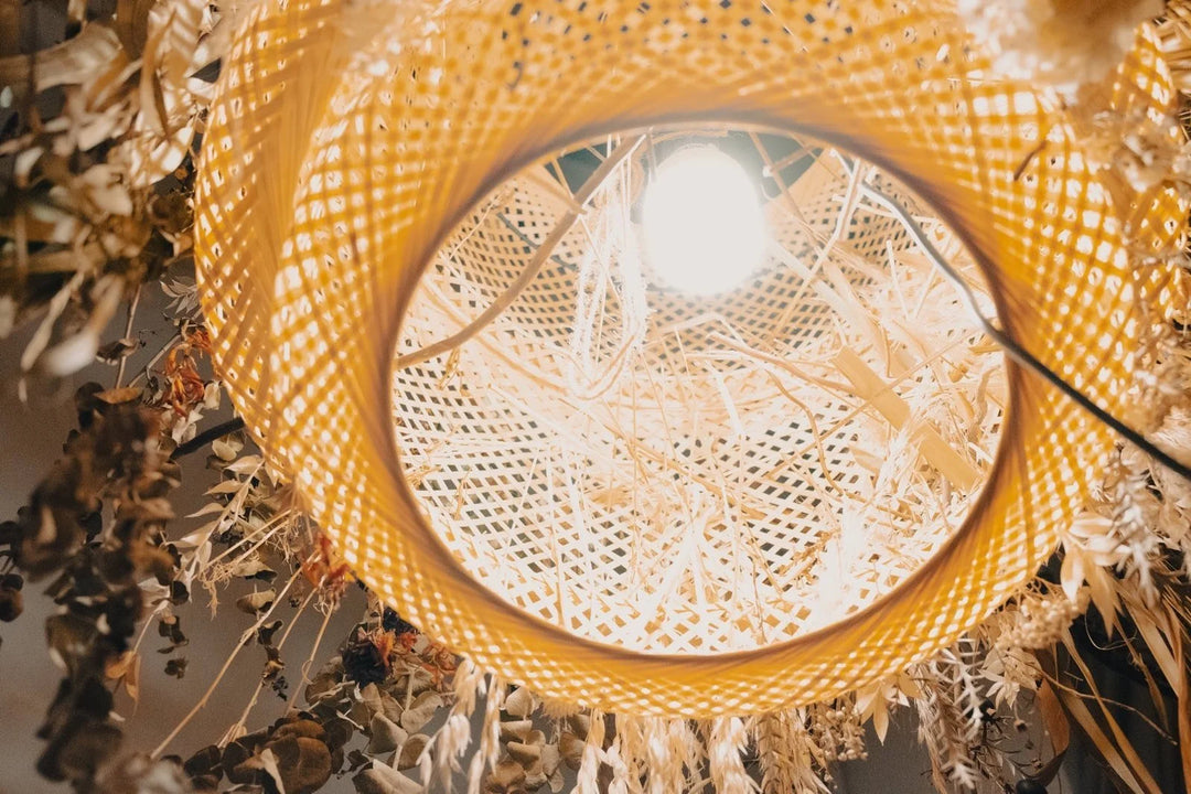 SSAW collection - Dried flower hanging lampshade