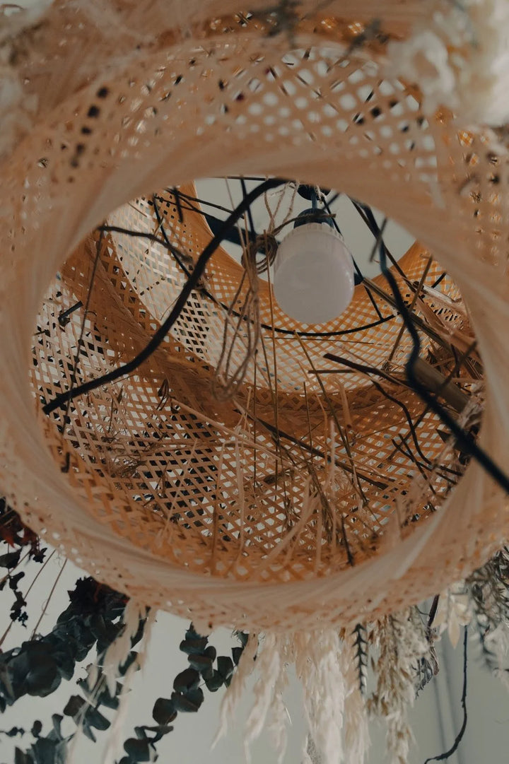 SSAW collection - Dried flower hanging lampshade