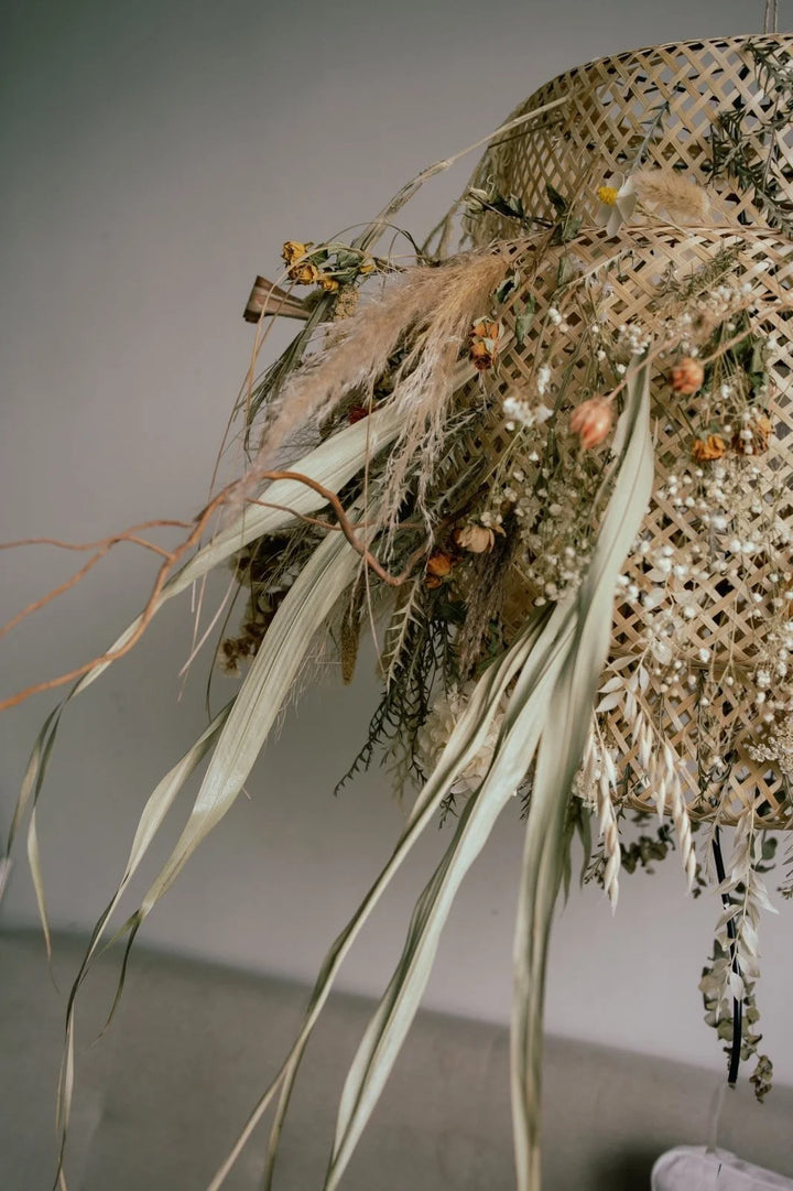 SSAW collection - Dried flower hanging lampshade