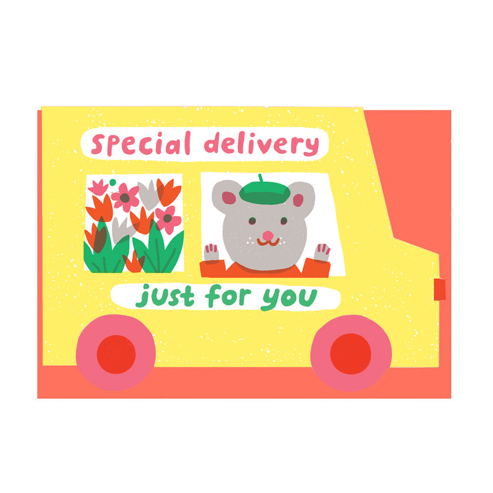 Special Delivery Van Die Cut Card by The Printed Peanut — additional product and styling view