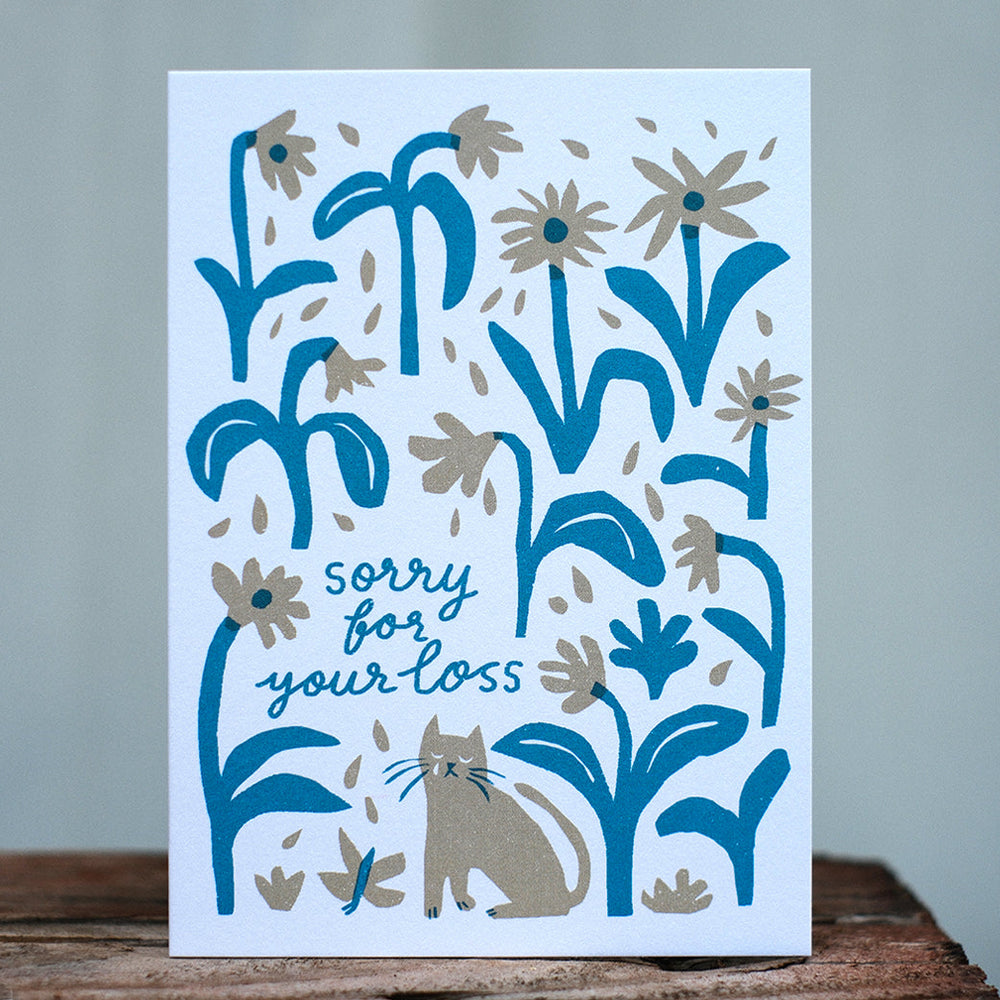 Sorry For Your Loss Cat A6 Card by The Printed Peanut — additional product and styling view