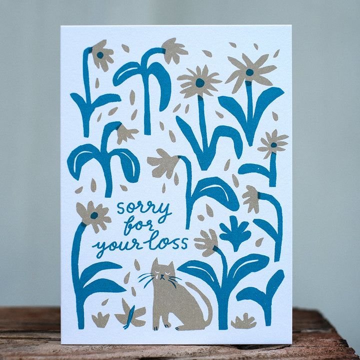 Sorry For Your Loss Cat A6 Card by The Printed Peanut — additional product and styling view