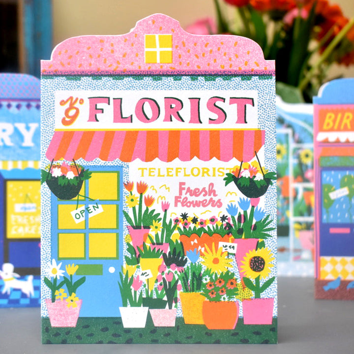 Florist Shop Shaped Card by The Printed Peanut — additional product and styling view