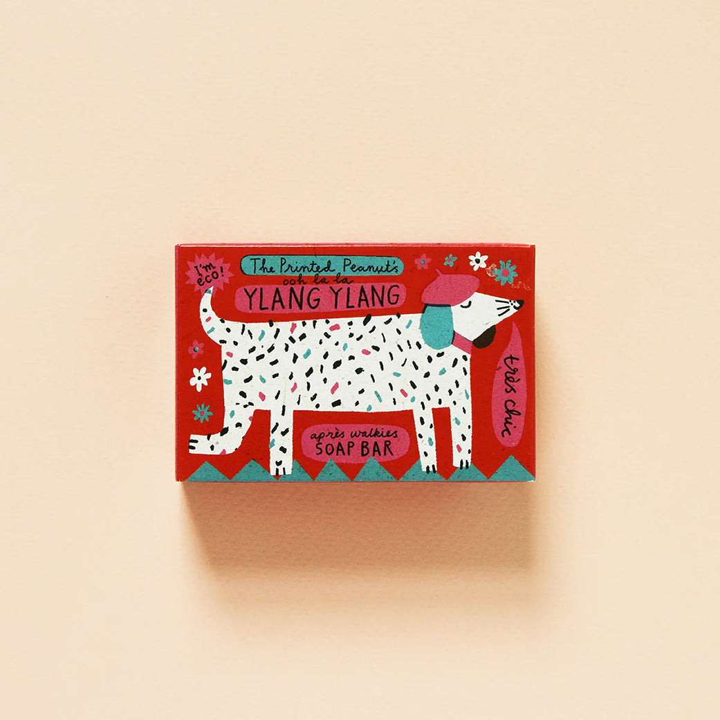 Ylang Ylang Natural Handmade Soap Bar by The Printed Peanut — additional product and styling view