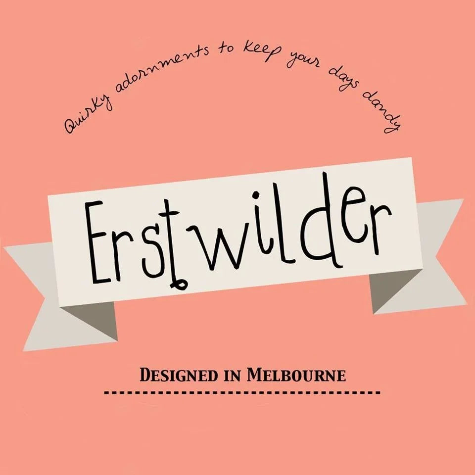 Erstwilder 品牌標誌：Designed in Melbourne