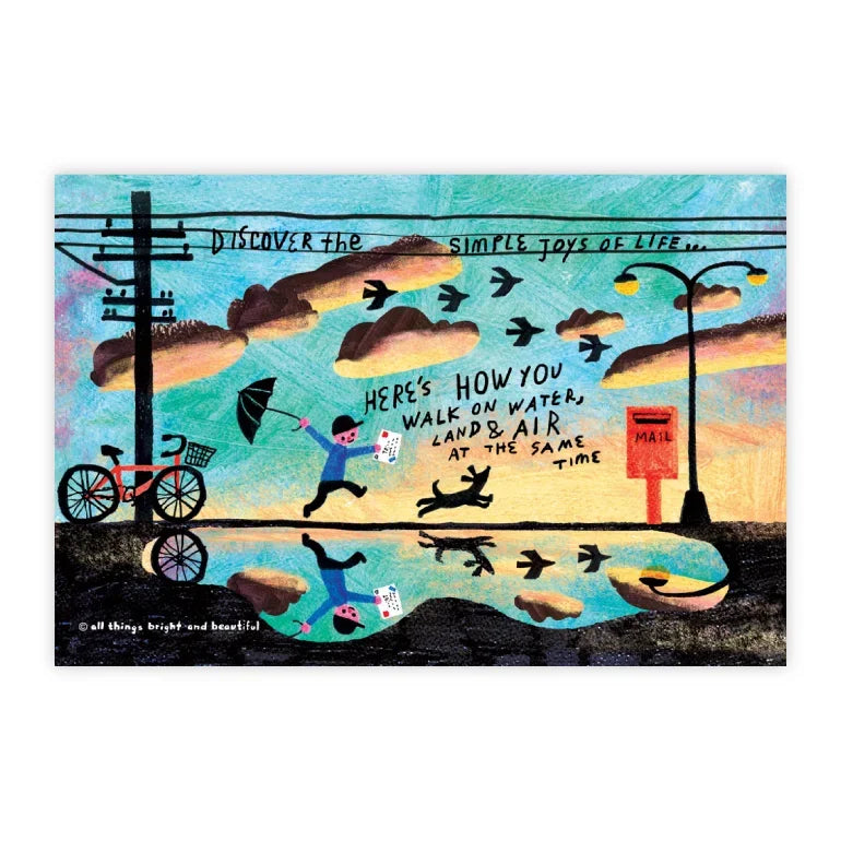 Joys original illustrated postcard