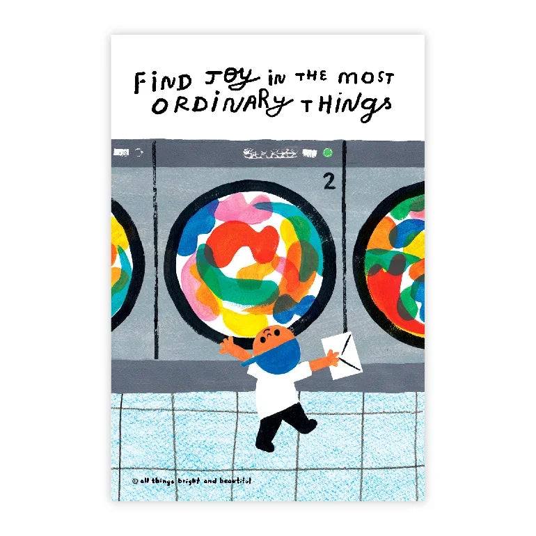 Ordinary Things original illustrated postcard