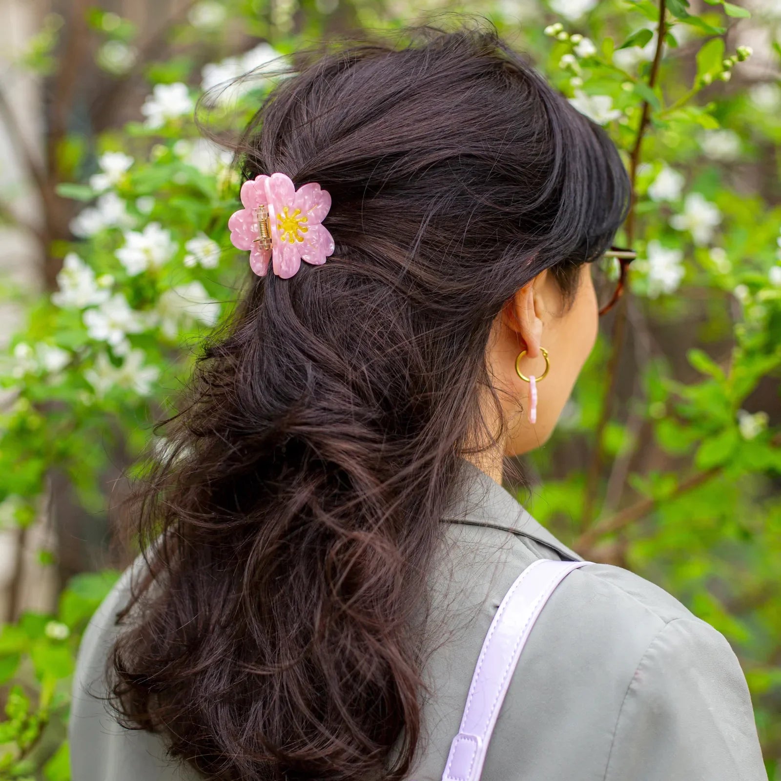 Sakura × everyday half-up hair