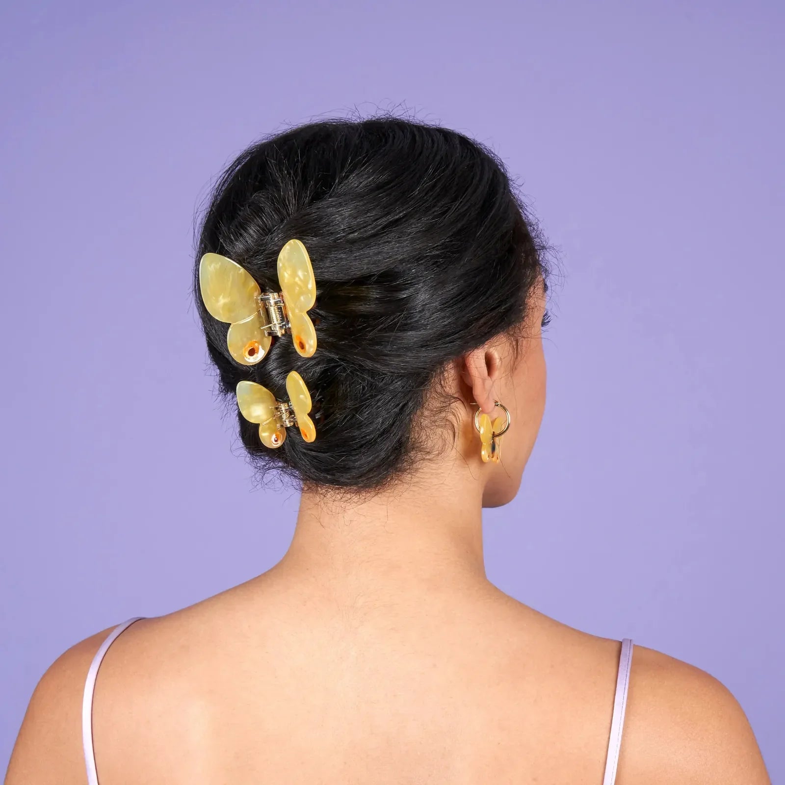 Yellow butterfly × a simple updo